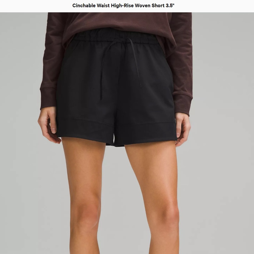 Lululemon Cinchable Wait High-Rise Woven Short 3.5” - Small